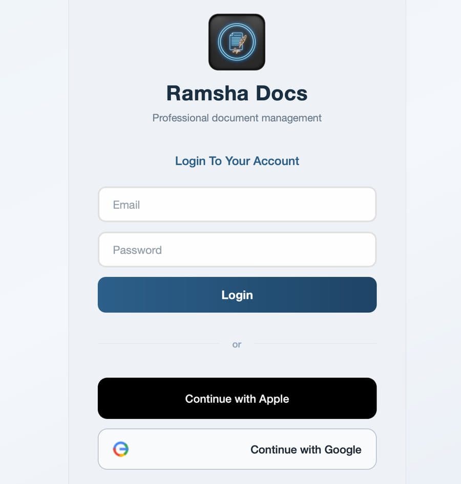 In-app sign-in