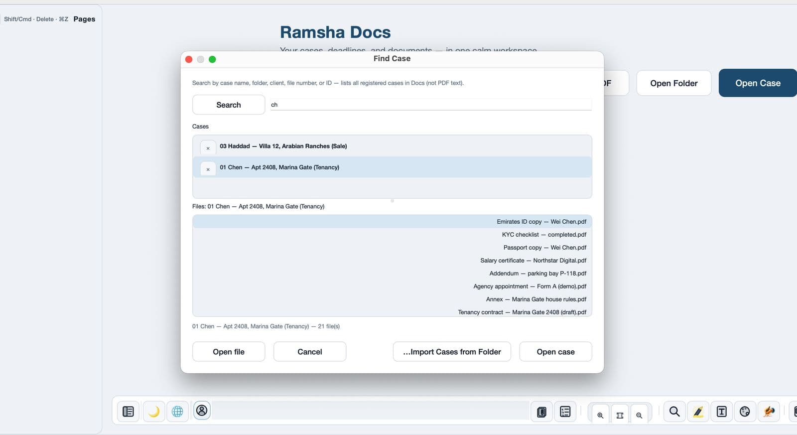 Find the client
